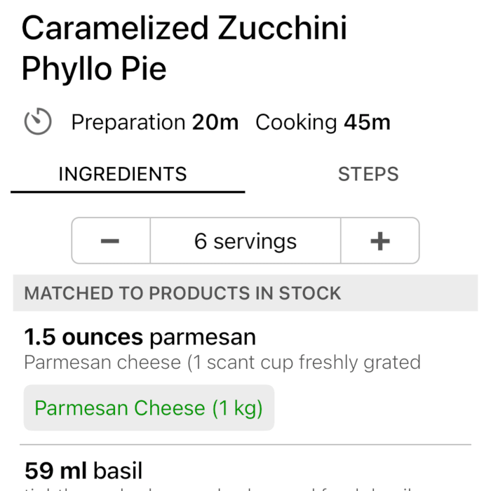 Recipe Scaling
